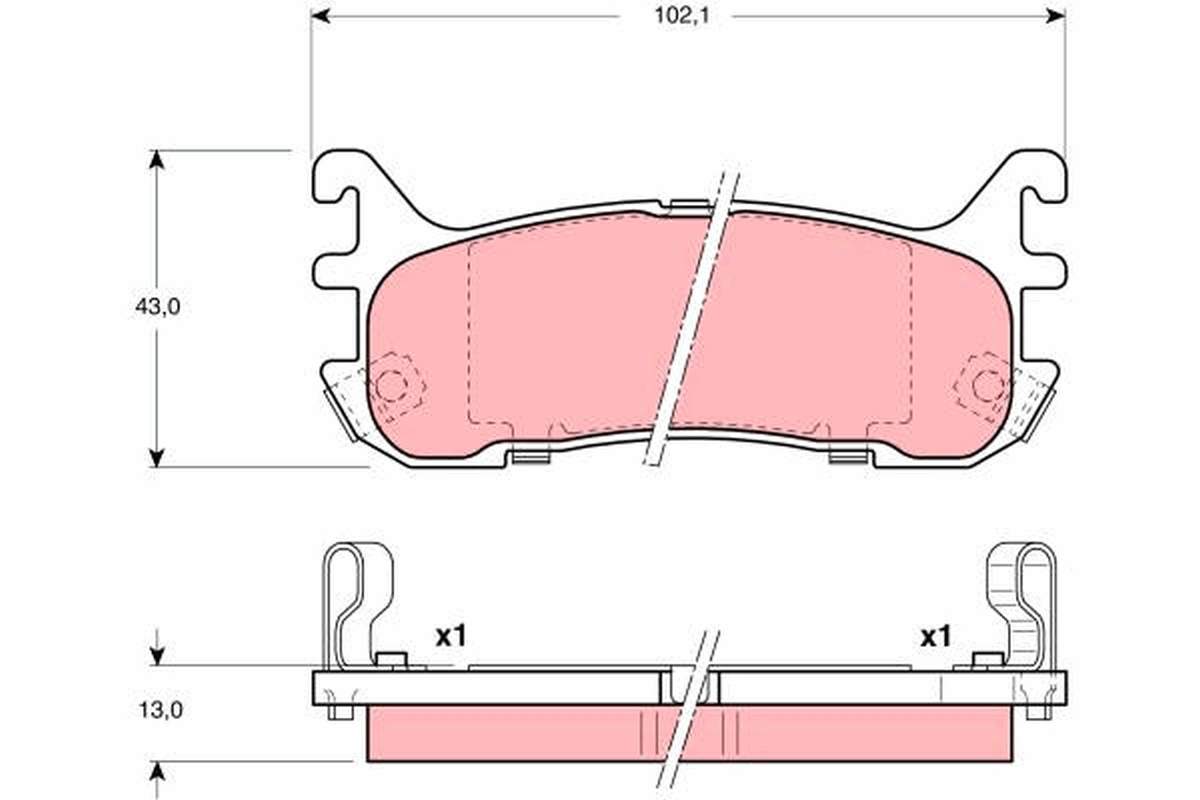 Pastiglie freno TRW GDB3129