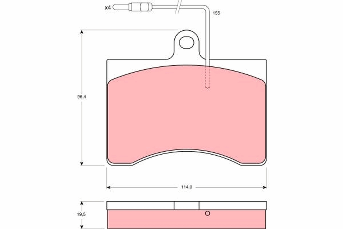 Pastiglie freno TRW GDB314