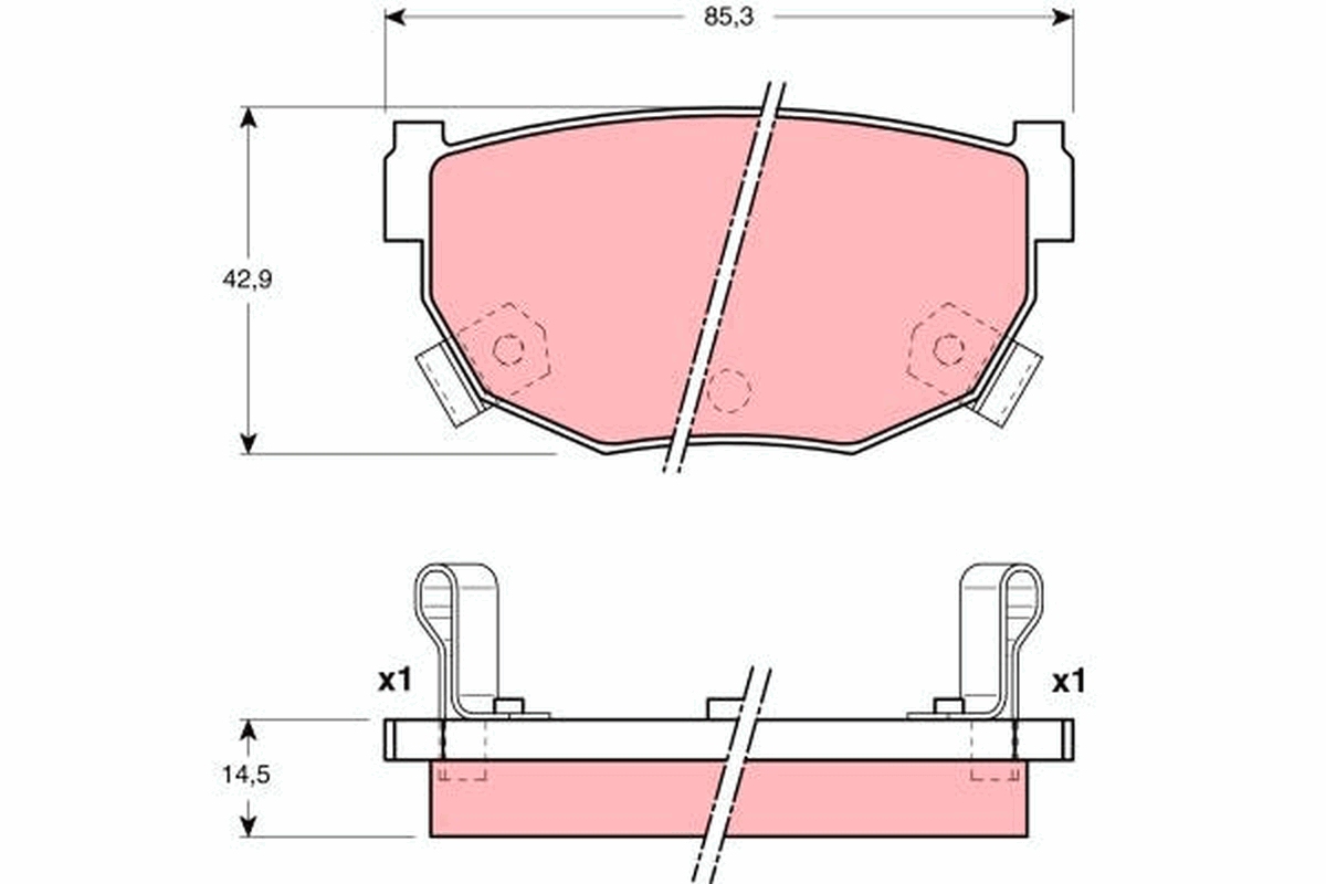 Pastiglie freno TRW GDB3143