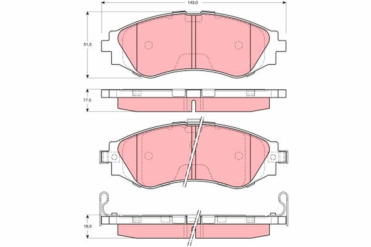Pastiglie freno TRW GDB3216