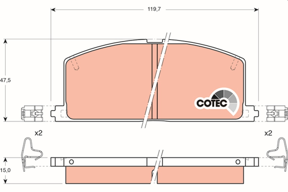 Pastiglie freno TRW GDB323