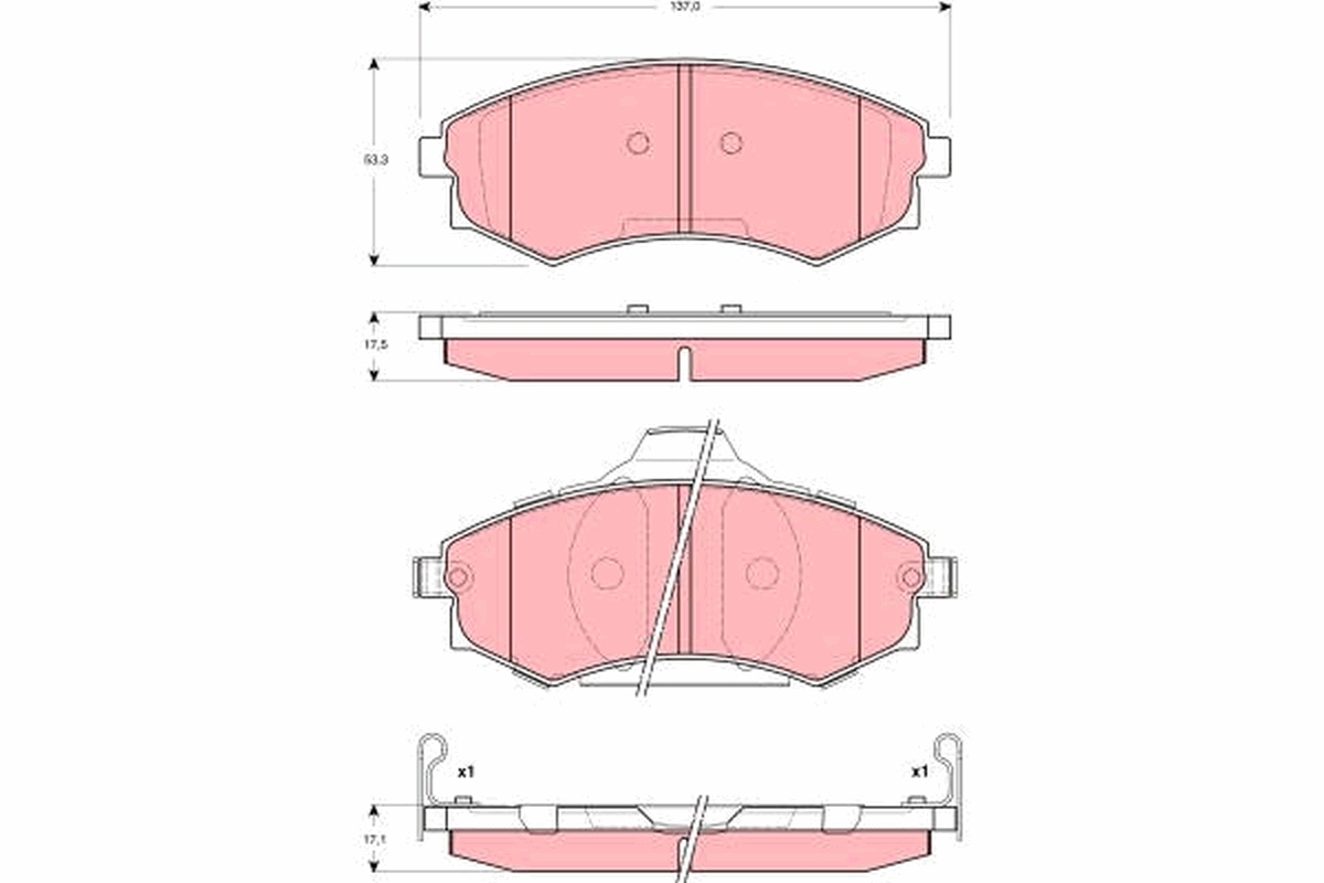 Pastiglie freno TRW GDB3283
