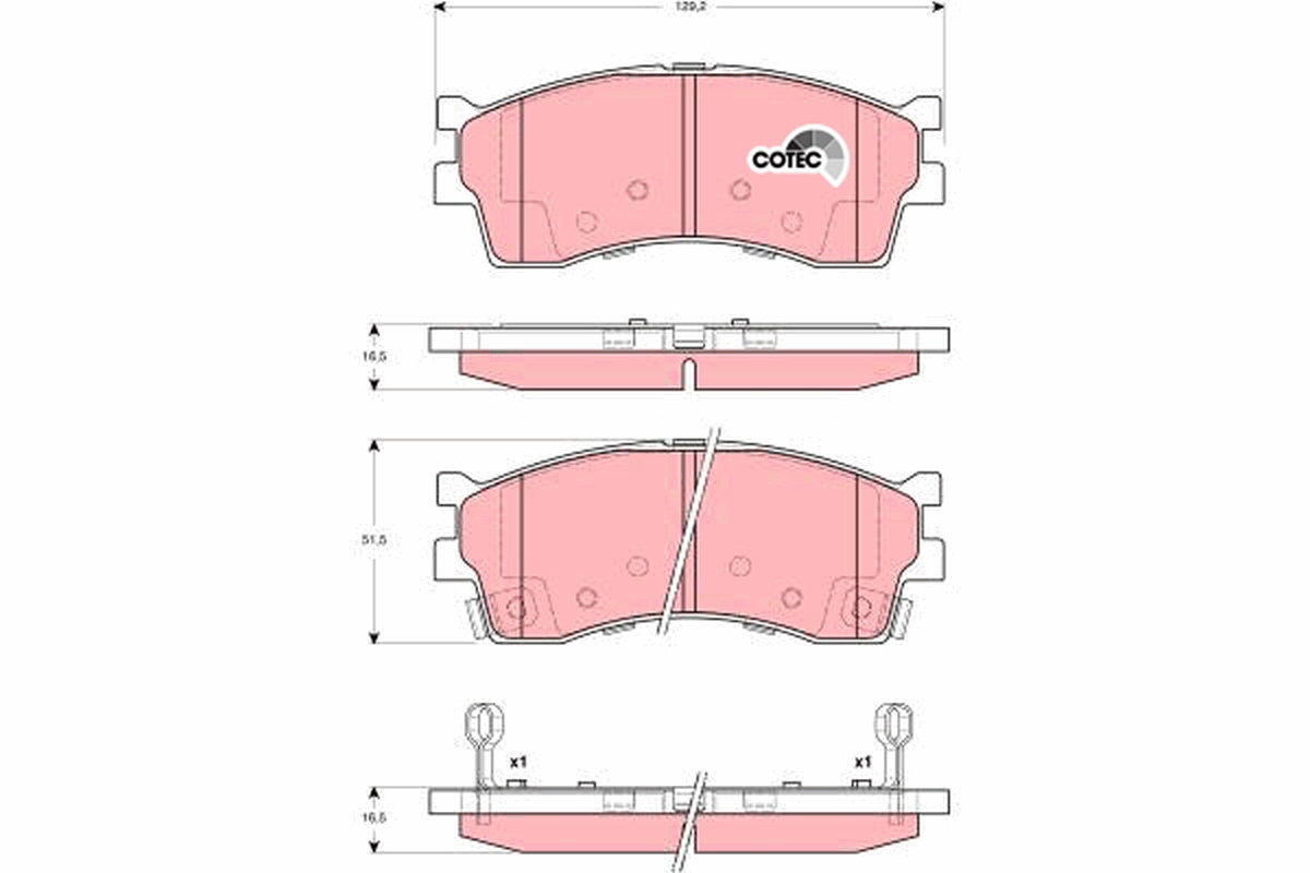 Pastiglie freno TRW GDB3285