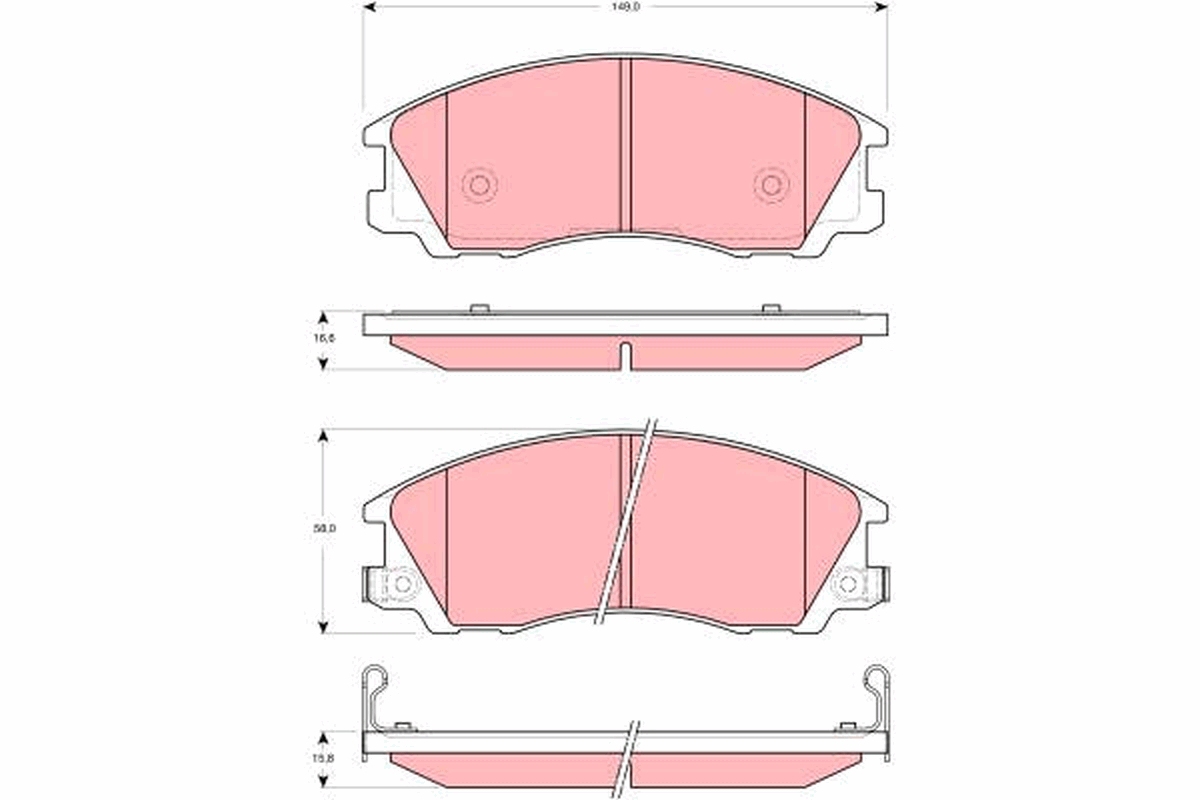 Pastiglie freno TRW GDB3299