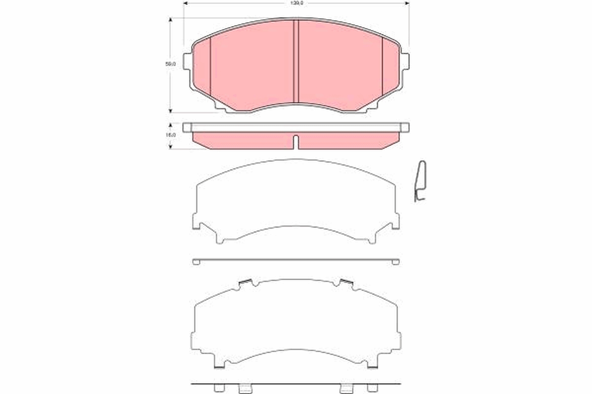 Pastiglie freno TRW GDB3326