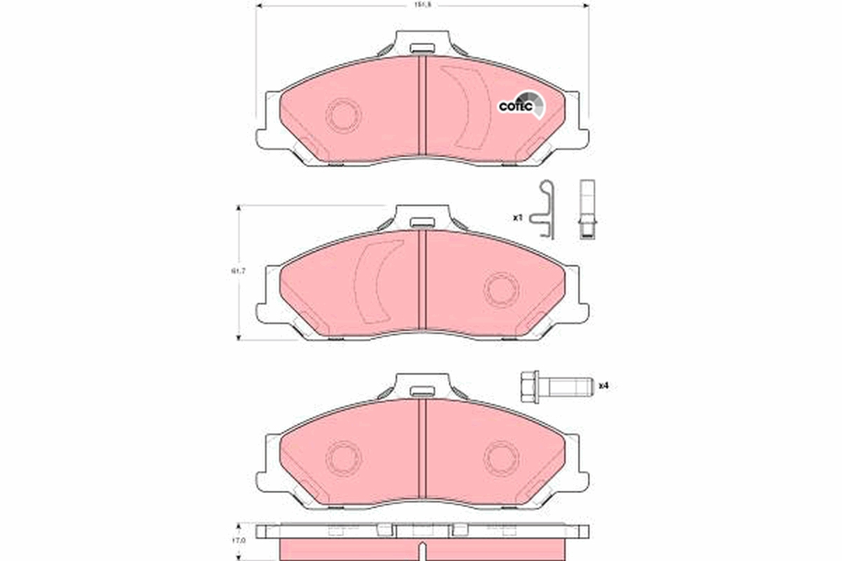 Pastiglie freno TRW GDB3353