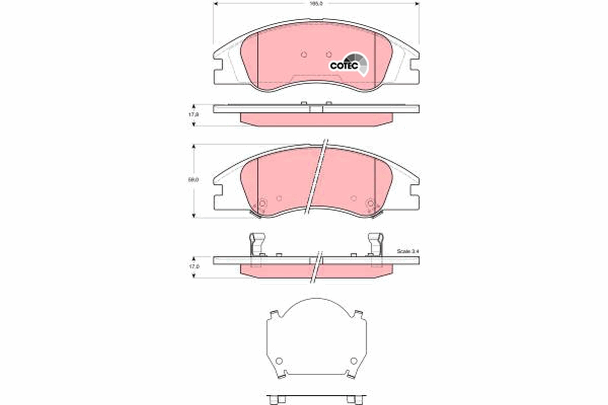Pastiglie freno TRW GDB3367