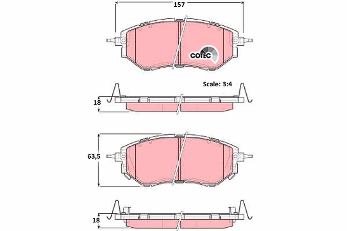 Pastiglie freno TRW GDB3372