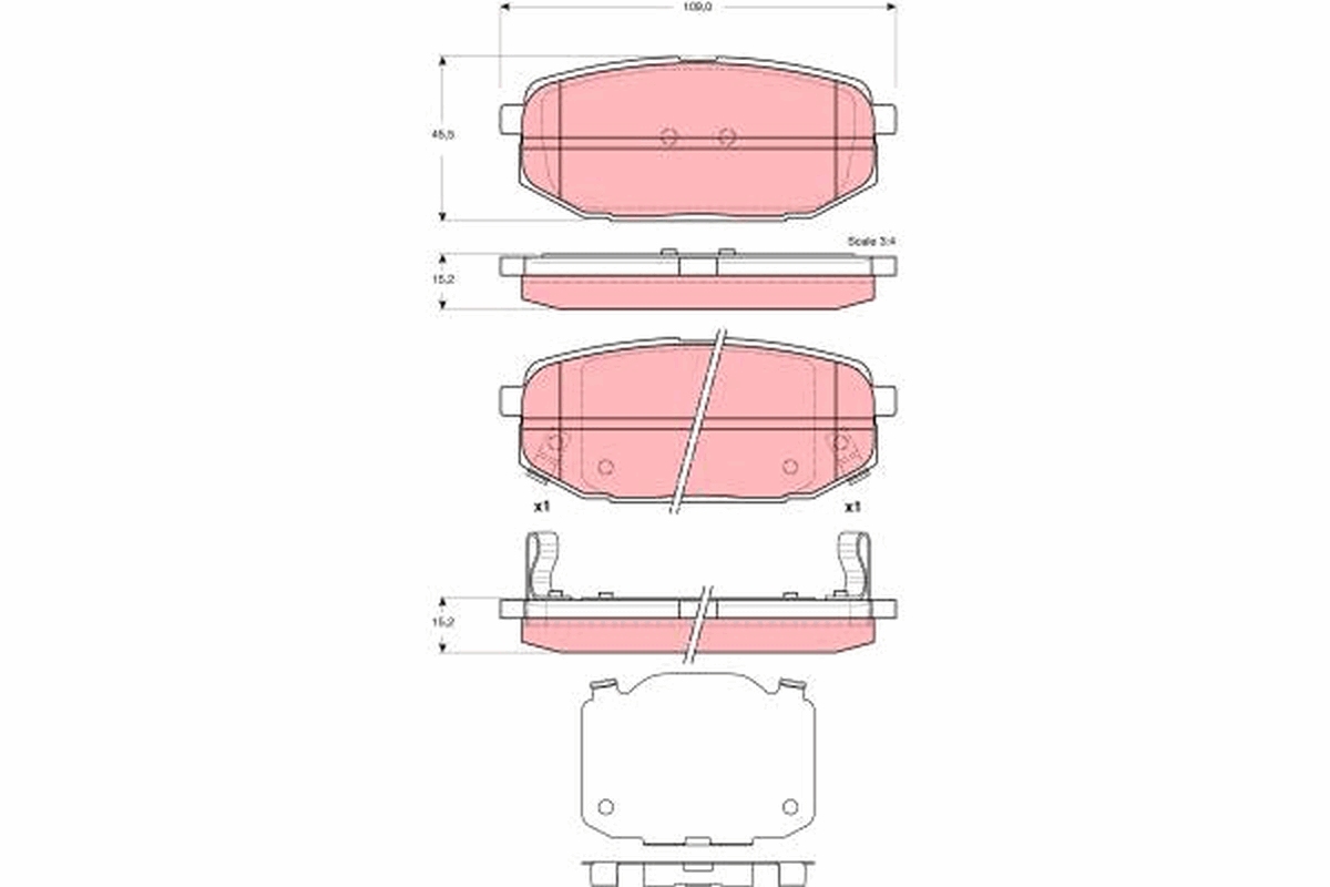 Pastiglie freno TRW GDB3384