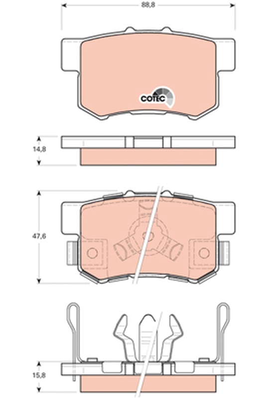 Pastiglie freno TRW GDB3438