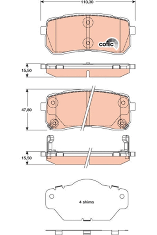 Pastiglie freno TRW GDB3449