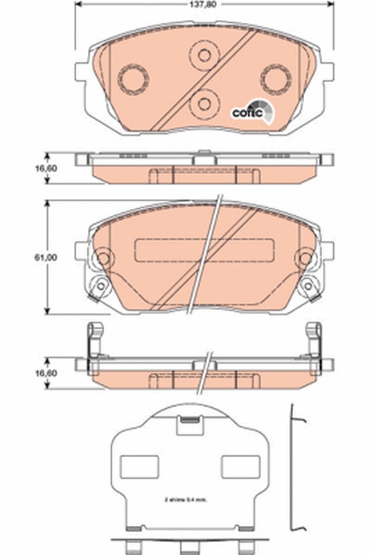 Pastiglie freno TRW GDB3461