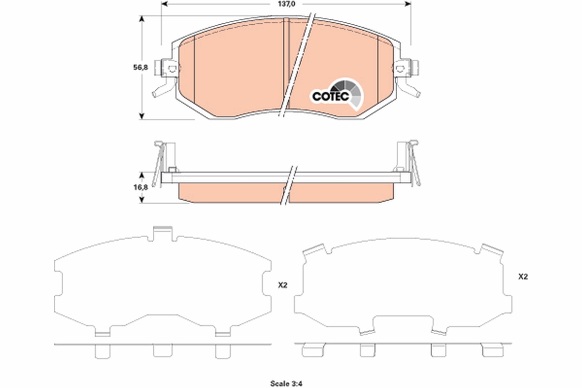 Pastiglie freno TRW GDB3519