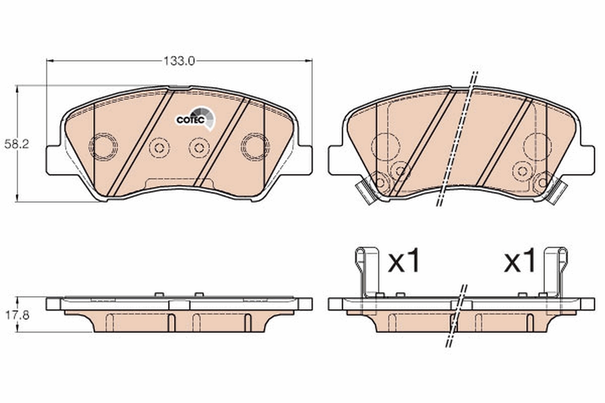 Pastiglie freno TRW GDB3548