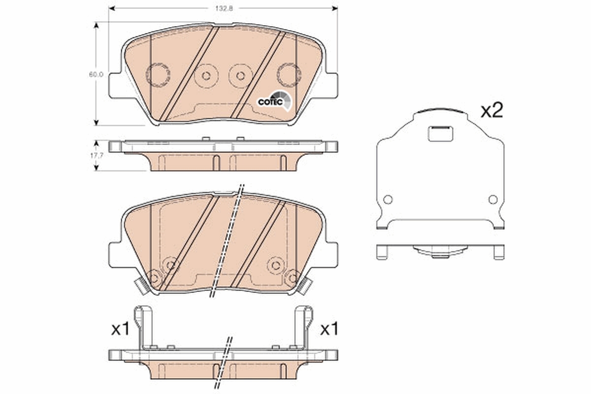 Pastiglie freno TRW GDB3549