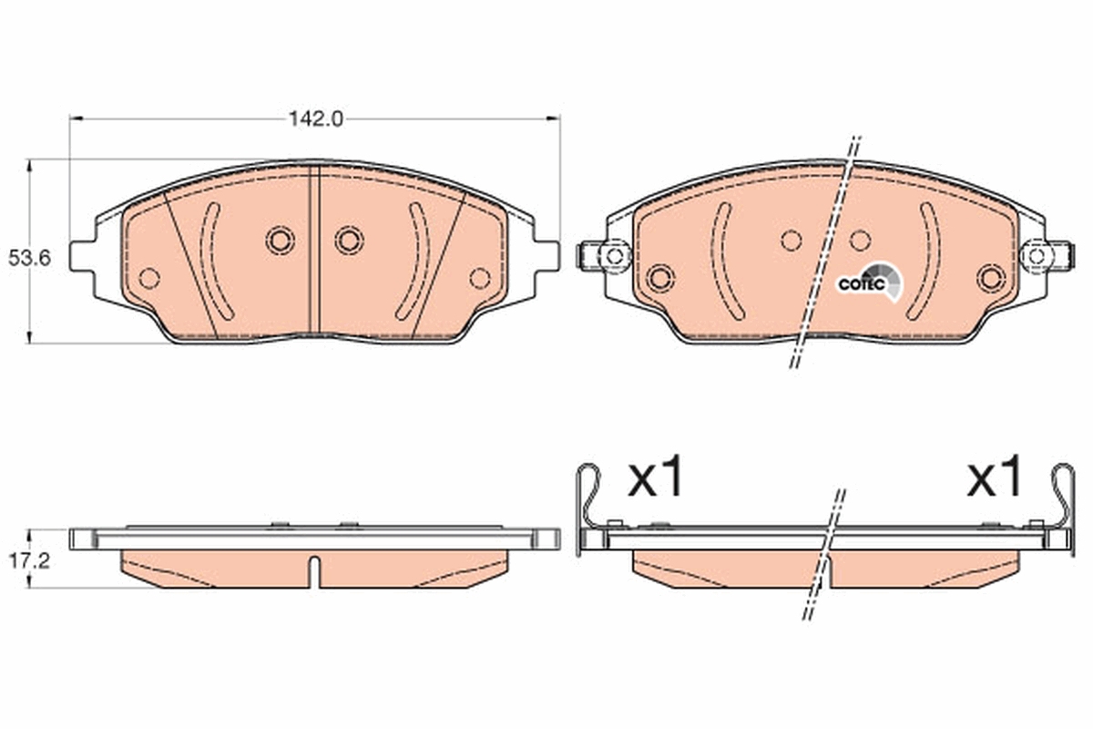 Pastiglie freno TRW GDB3579