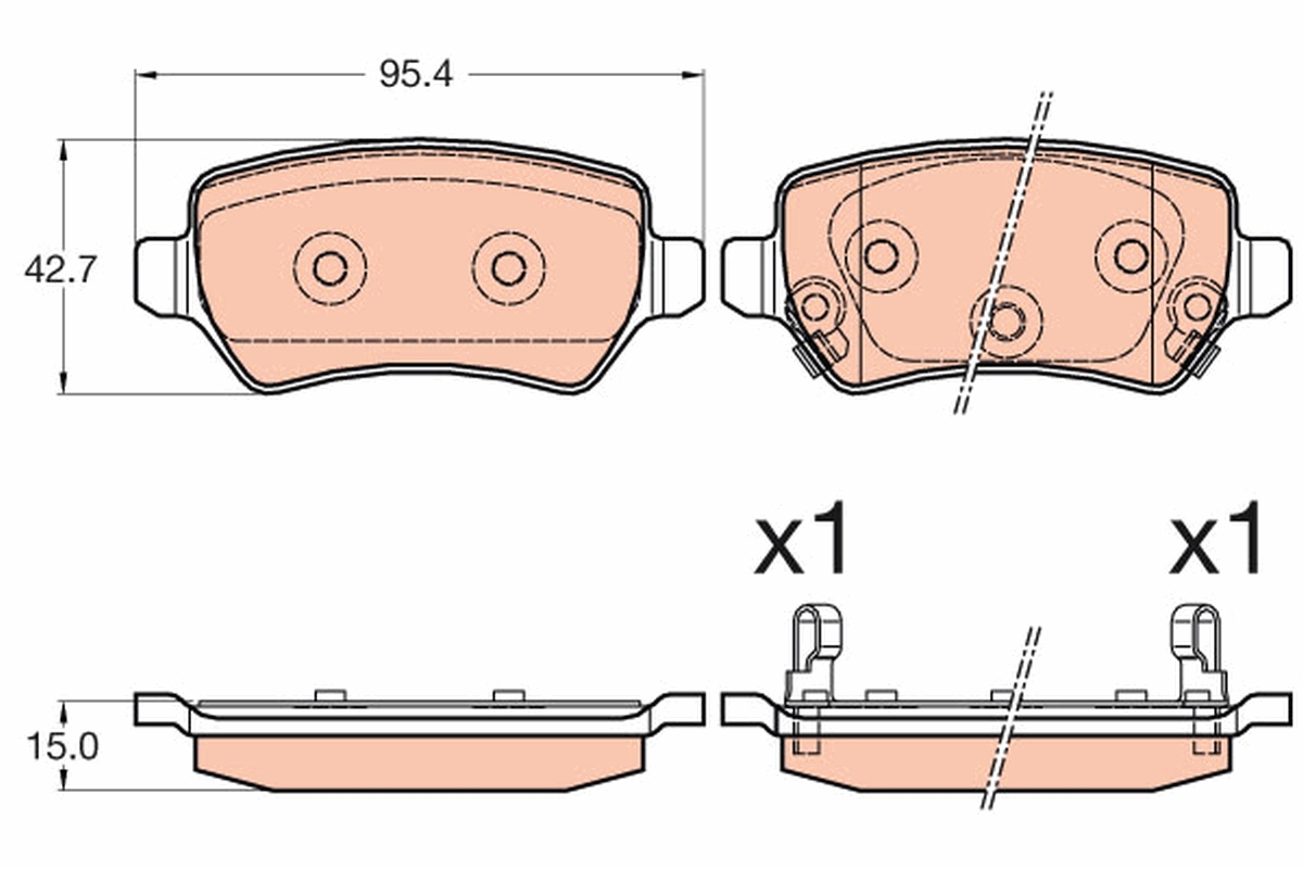 Pastiglie freno TRW GDB3585