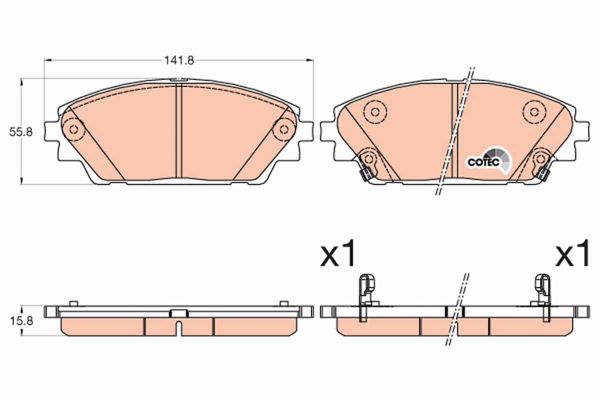 Pastiglie freno TRW GDB3592