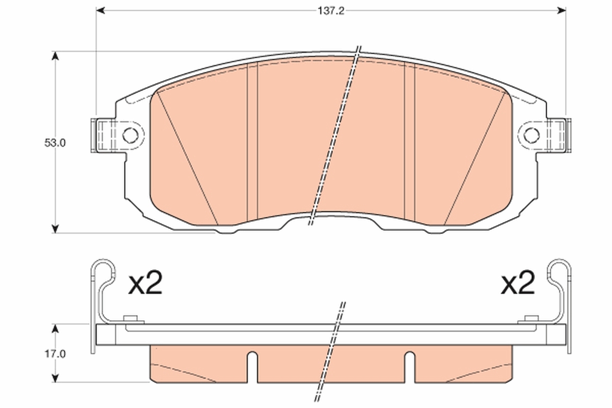 Pastiglie freno TRW GDB3616