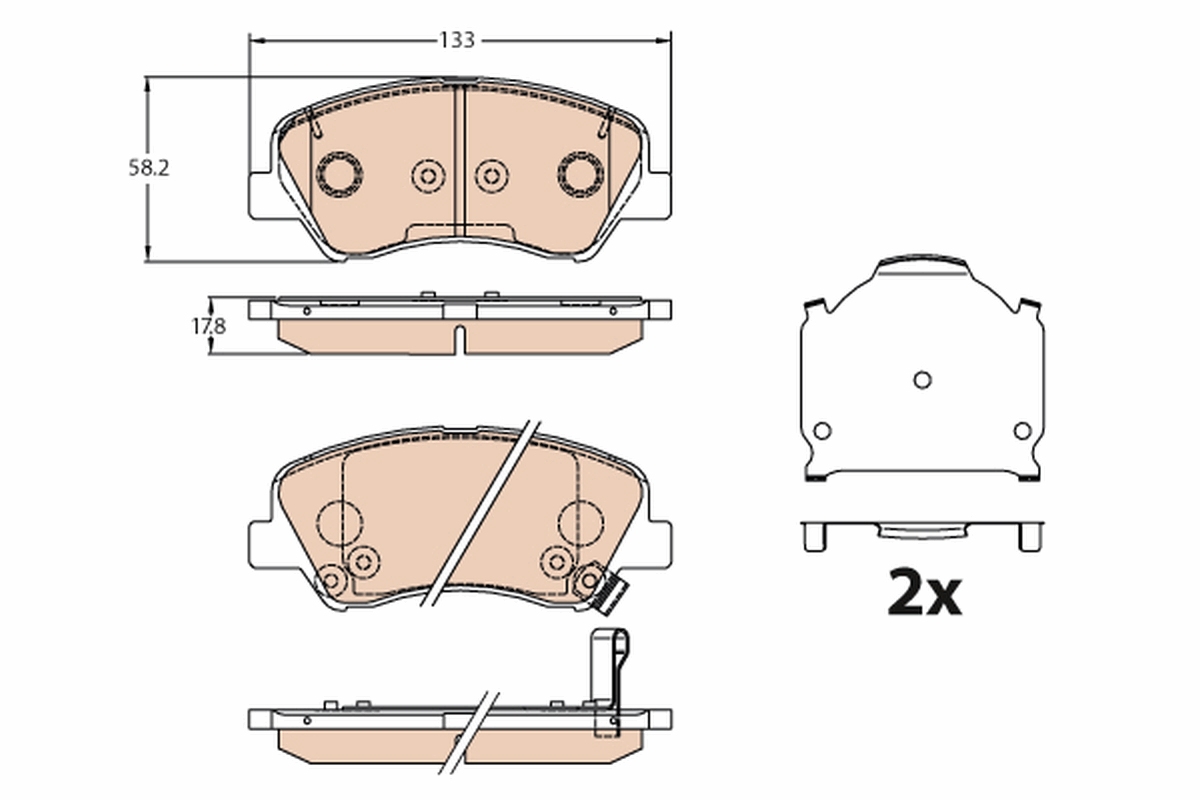 Pastiglie freno TRW GDB3630