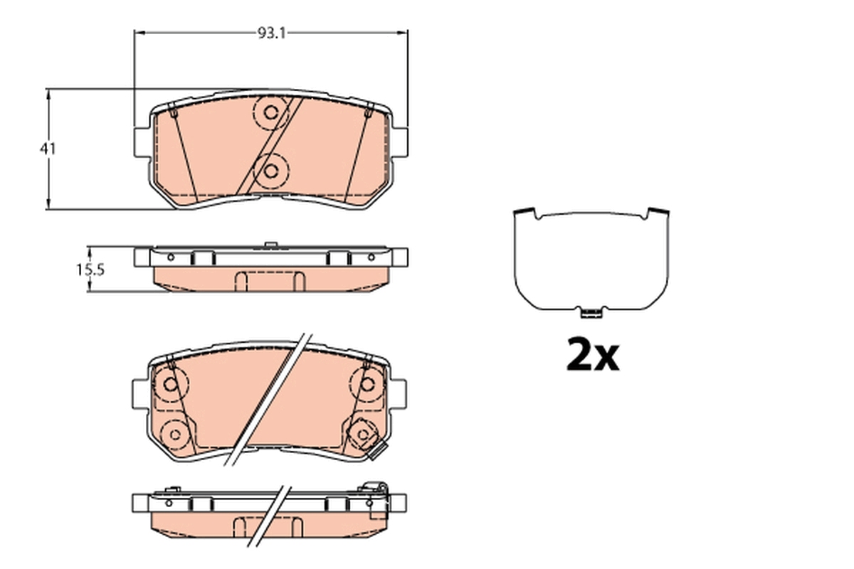Pastiglie freno TRW GDB3636
