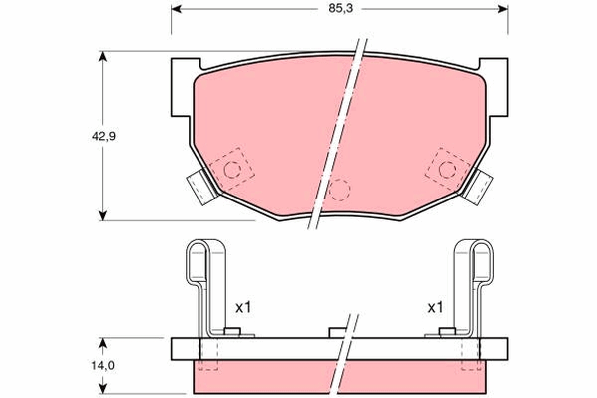 Pastiglie freno TRW GDB368