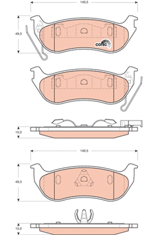 Pastiglie freno TRW GDB4139