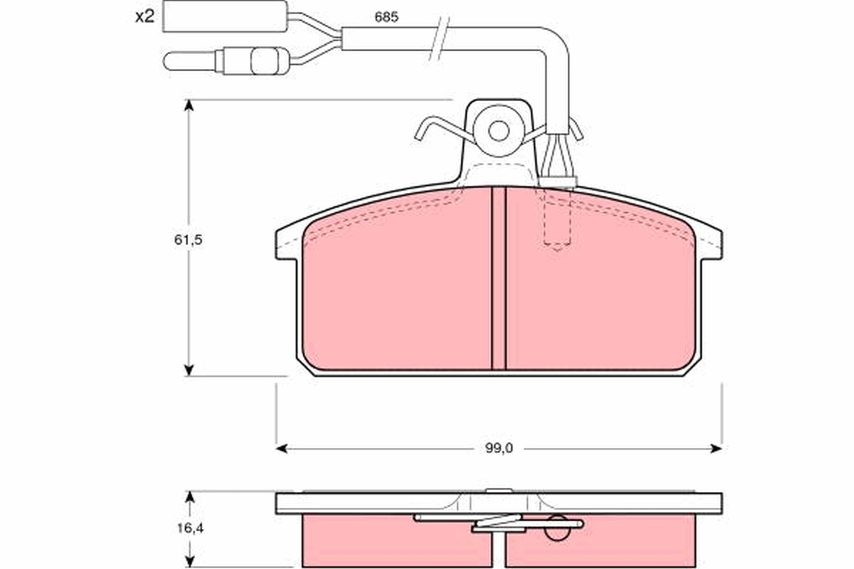 Pastiglie freno TRW GDB417