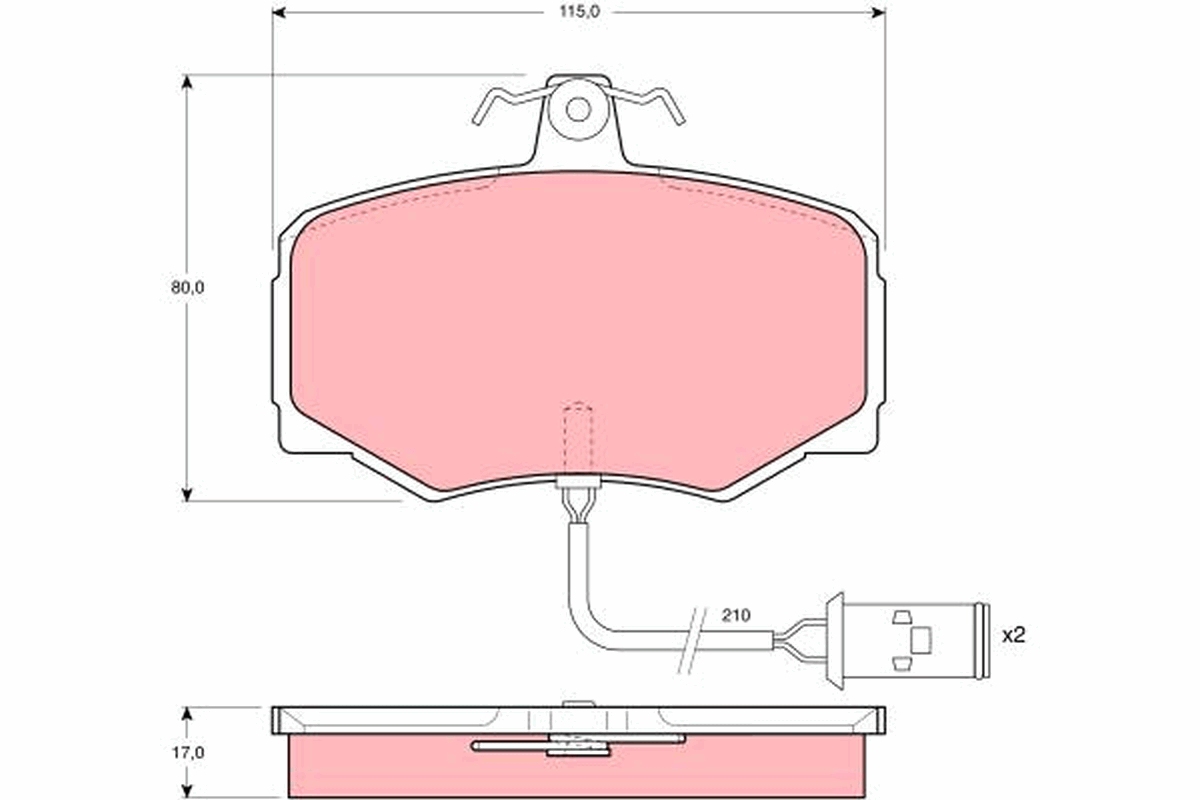 Pastiglie freno TRW GDB421
