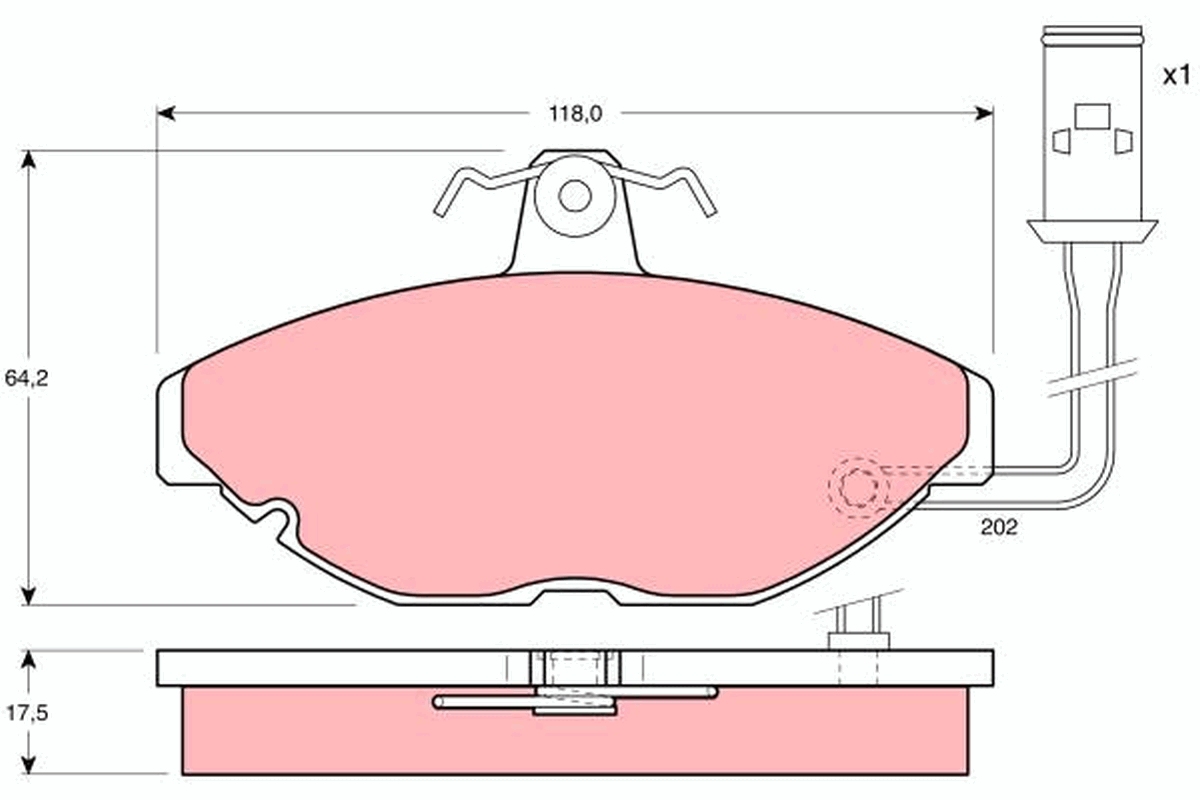 Pastiglie freno TRW GDB428