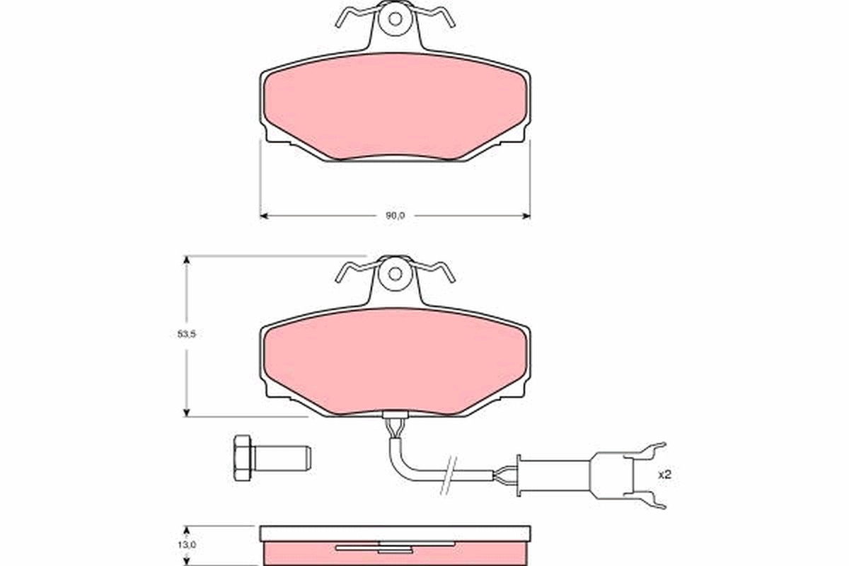 Pastiglie freno TRW GDB462
