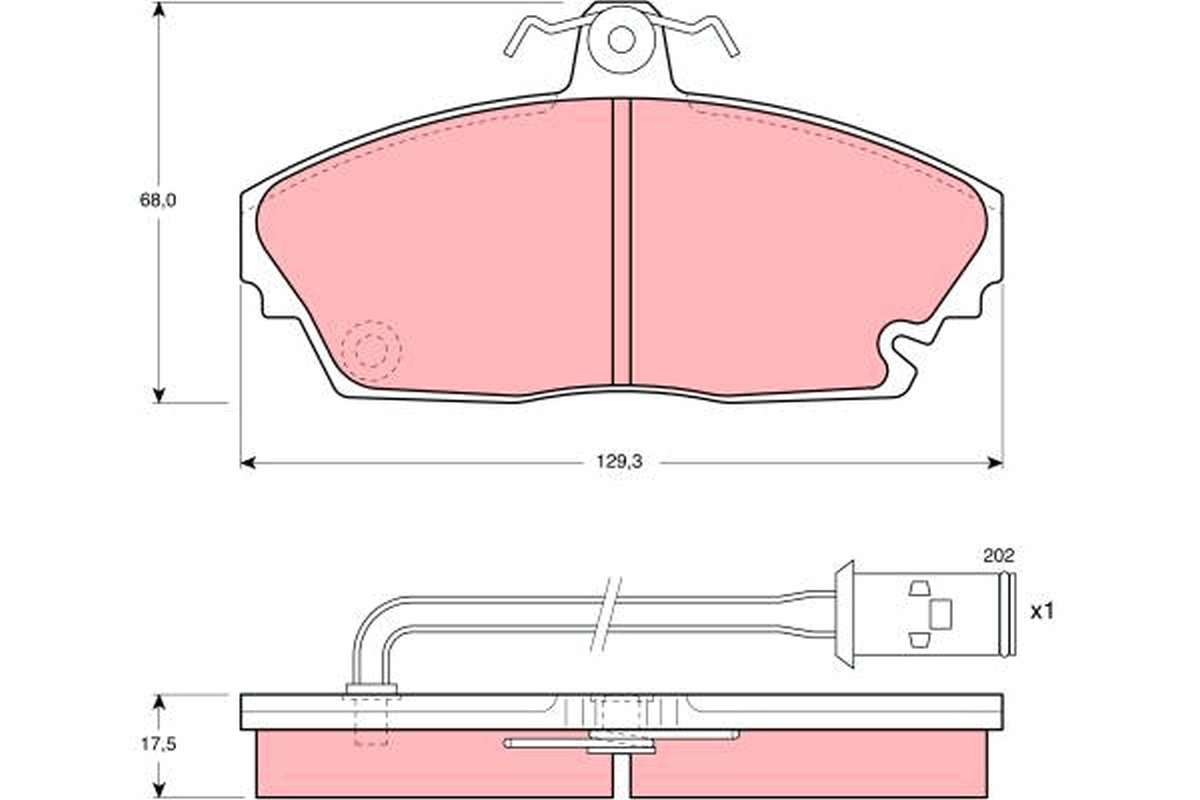 Pastiglie freno TRW GDB479