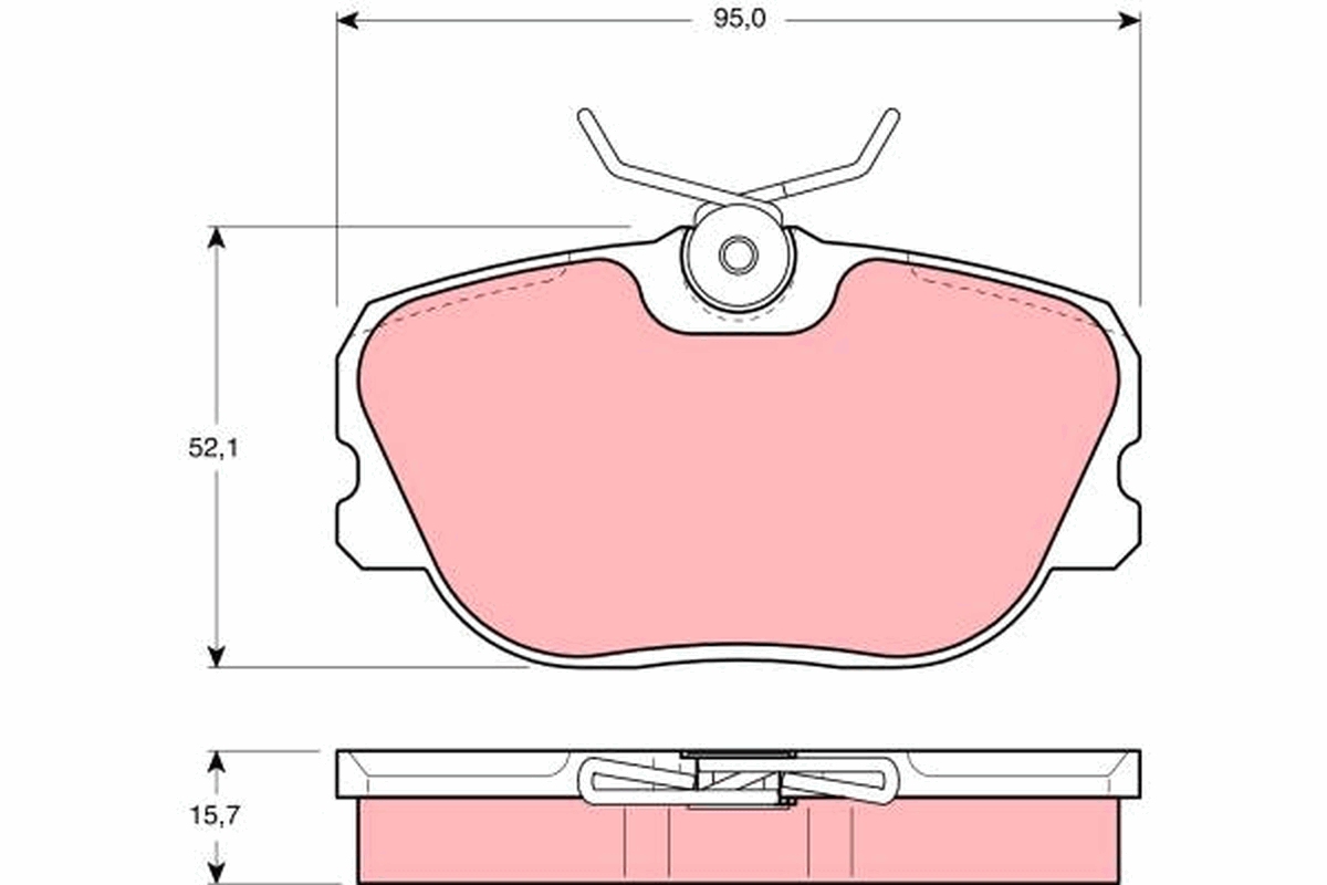 Pastiglie freno TRW GDB493