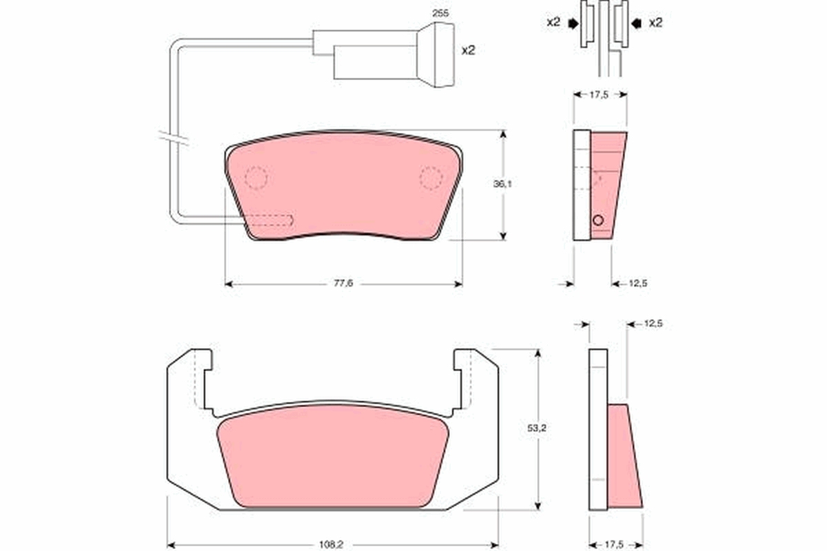 Pastiglie freno TRW GDB555