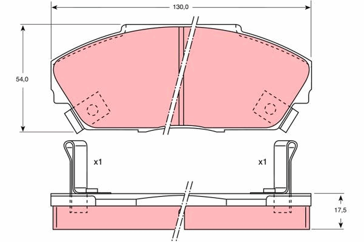 Pastiglie freno TRW GDB733