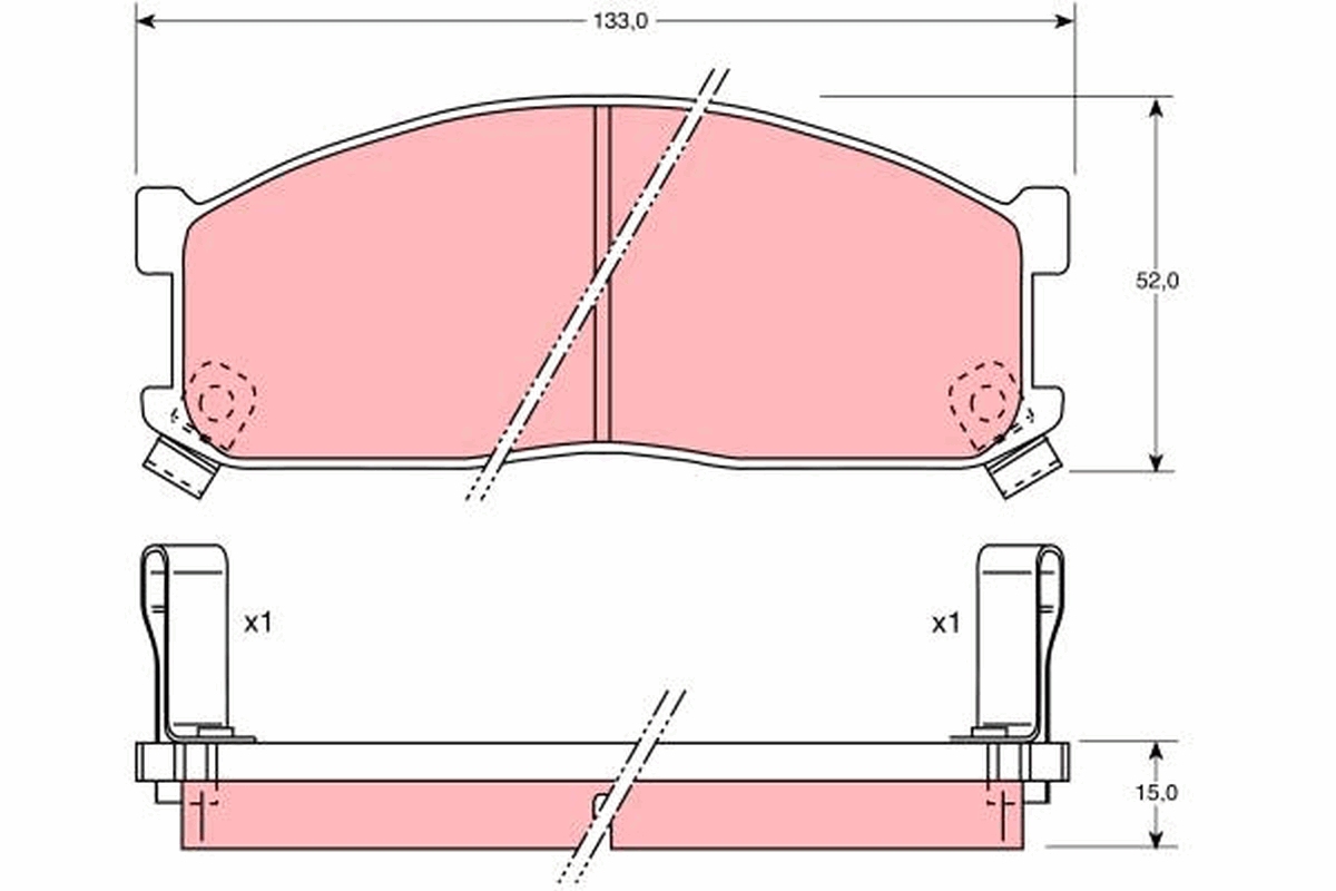 Pastiglie freno TRW GDB737