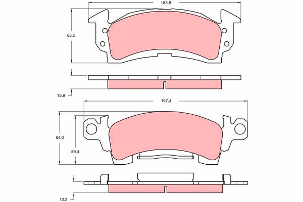 Pastiglie freno TRW GDB742