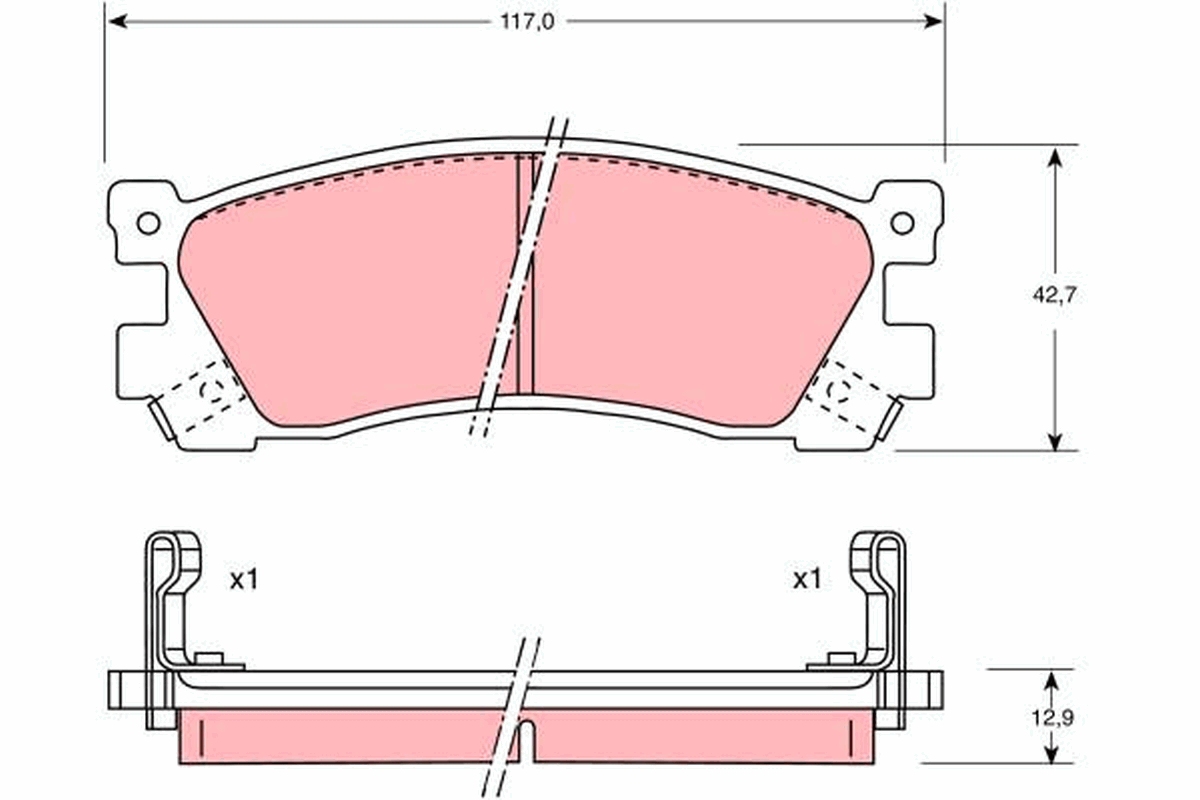 Pastiglie freno TRW GDB746