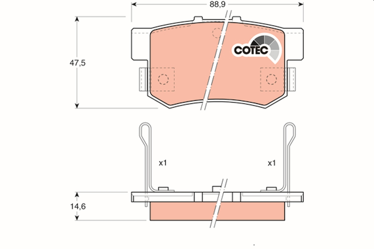 Pastiglie freno TRW GDB774