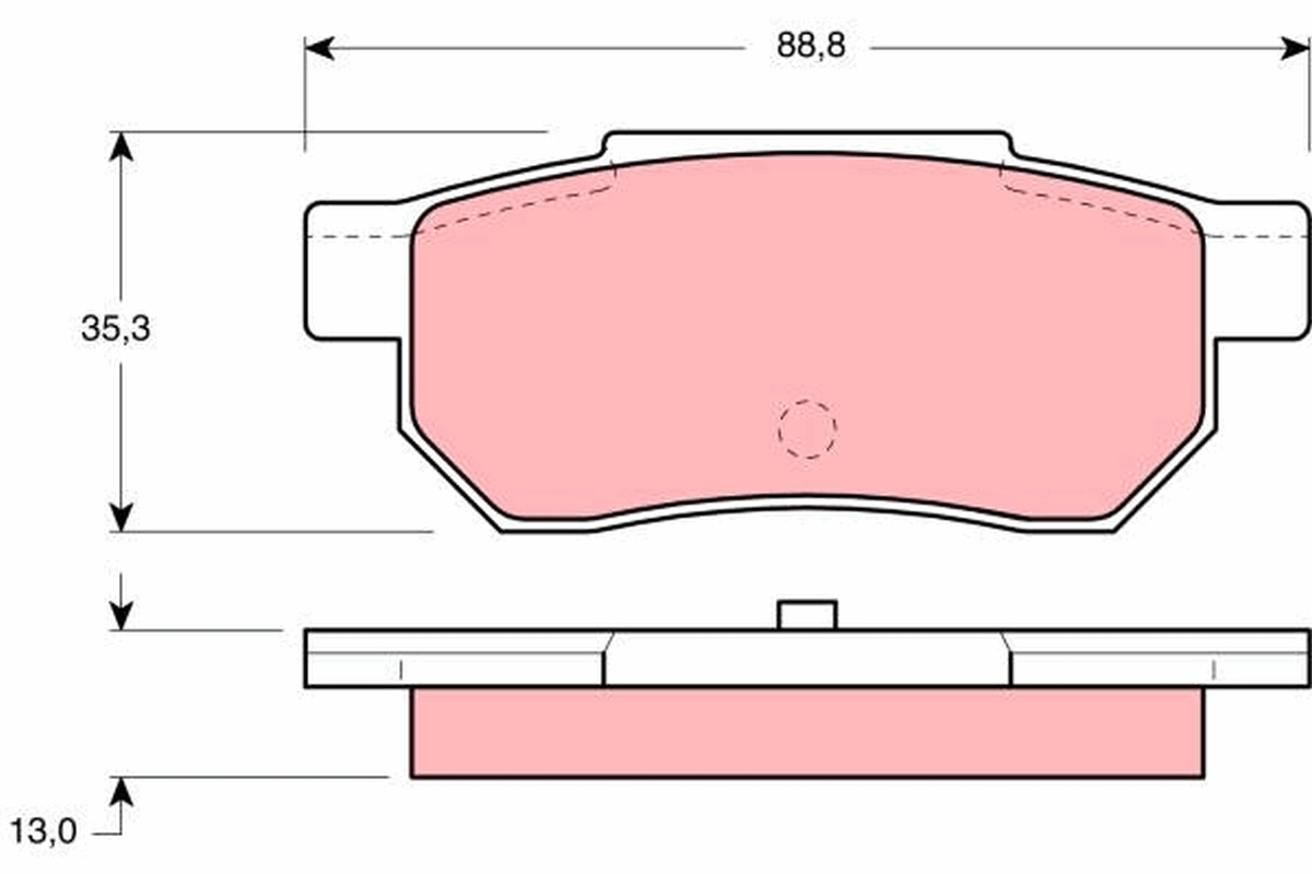 Pastiglie freno TRW GDB775