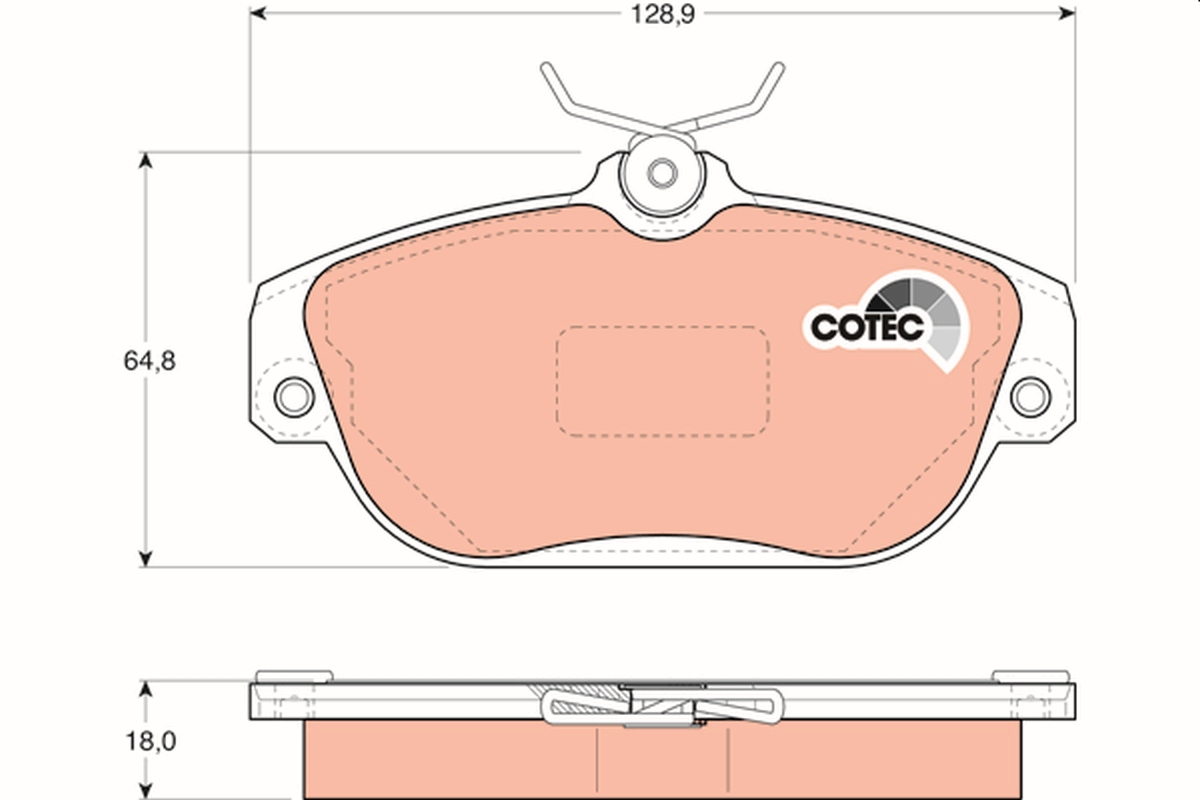 Pastiglie freno TRW GDB837