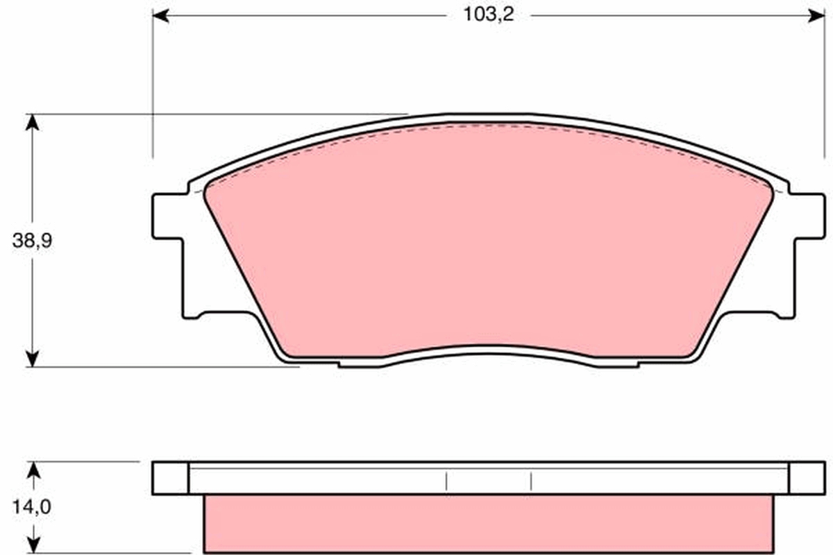 Pastiglie freno TRW GDB991