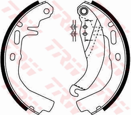 Kit ganasce freno TRW GS6186