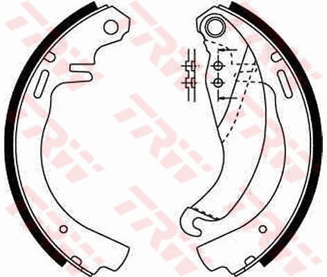 Kit ganasce freno TRW GS6187