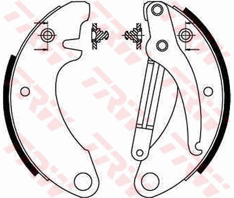 Kit ganasce freno TRW GS8052