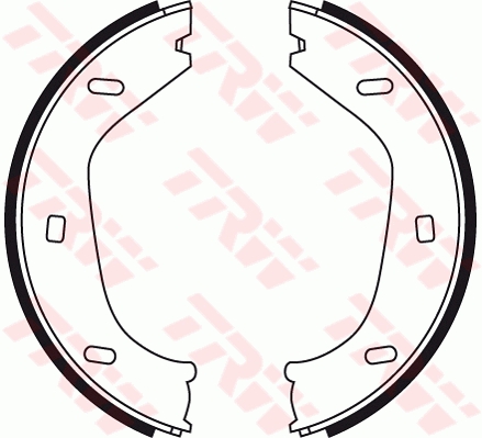 Kit ganasce, freno stazionamento TRW GS8219