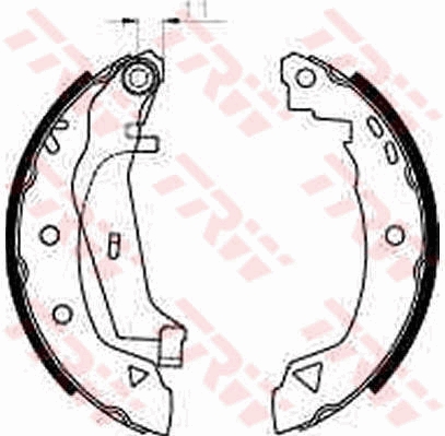 Kit ganasce freno TRW GS8240