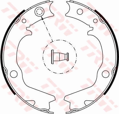 Kit ganasce, freno stazionamento TRW GS8479