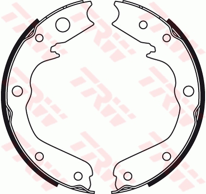 Kit ganasce, freno stazionamento TRW GS8497
