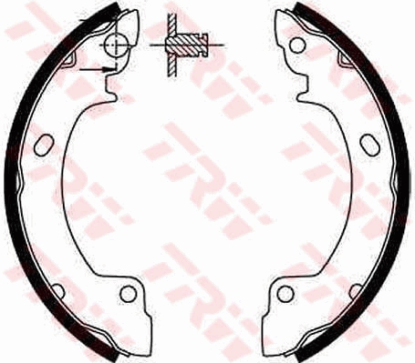 Kit ganasce freno TRW GS8552